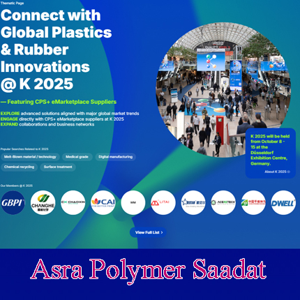 🇨🇳 حضور فعال شرکت اسرا پلیمر سعادت در نمایشگاه بین‌المللی CHINAPLAS 2025